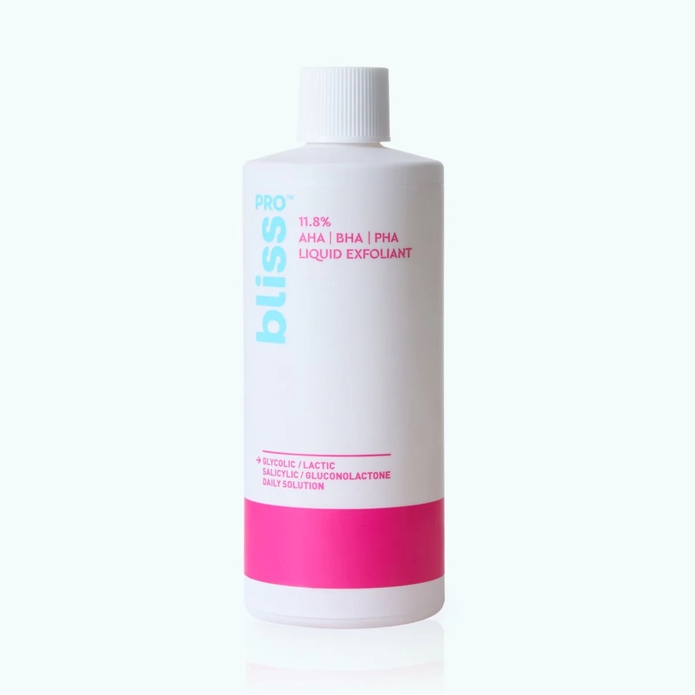 Bliss Pro AHA BHA PHA Liquid Exfoliant - White and Pink